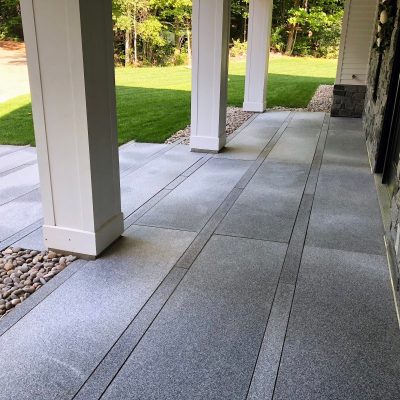 An Artful Outdoor Hardscape Design with Granite Makes The Case For Monochrome-2