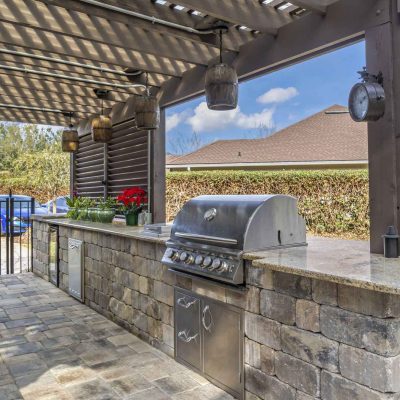 Jacksonville Outdoor Kitchen with Stainless Steel Grill